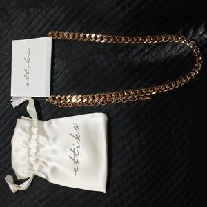 NWT Ettika 18k gold plated "always linked" thick chain necklace